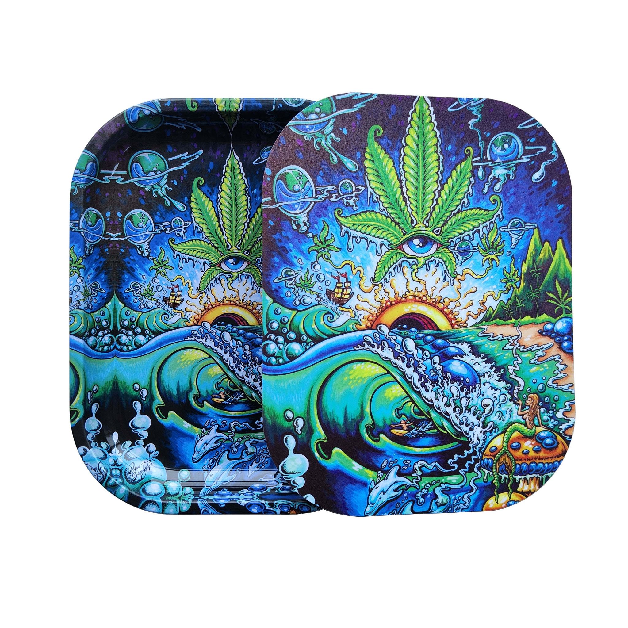 The All-Seeing Weed Rolling Tray with Lid - This Head Shop - Online Premium Head Shop