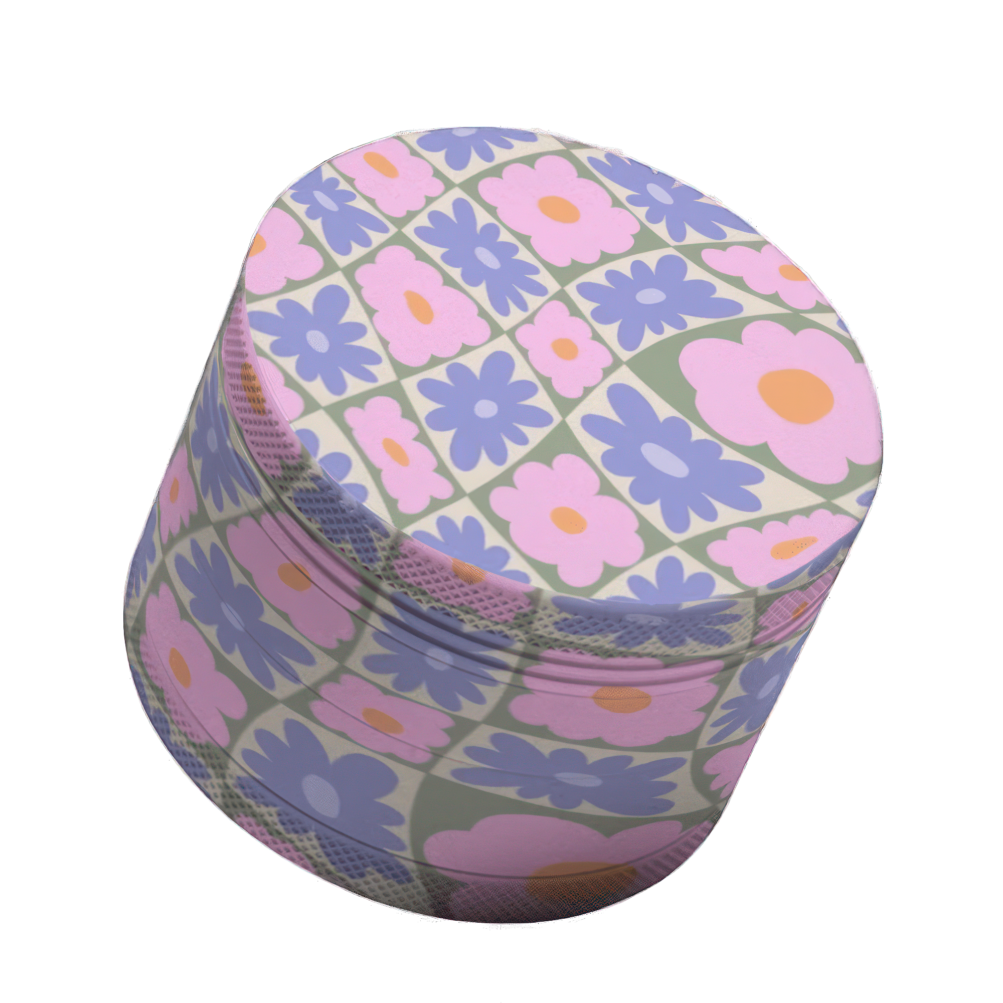 Blue and Pink Flower Grinder - 50mm