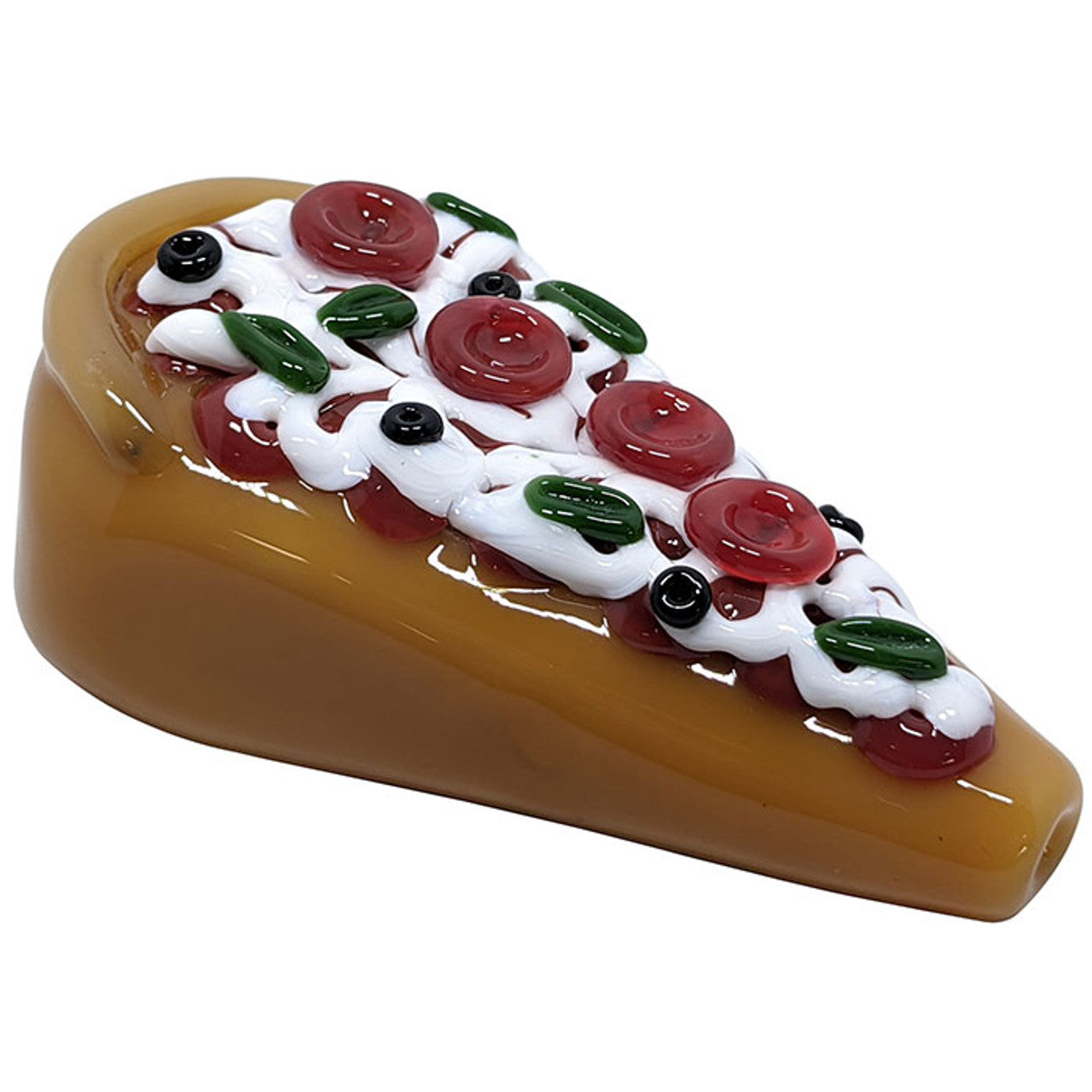 3.7" Glass Pizza Hand Pipe