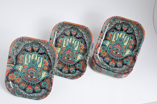 Hamsa Eye Rolling Tray
