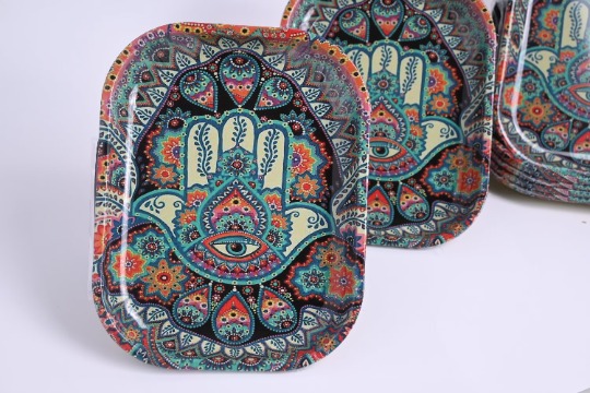 Hamsa Eye Rolling Tray