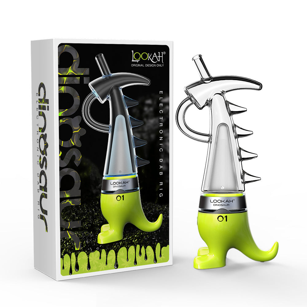 LOOKAH Dinosaur Electric Dab Rig neon green
