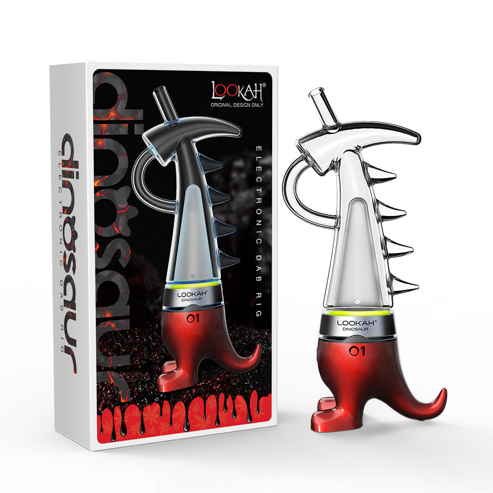 LOOKAH Dinosaur Electric Dab Rig red