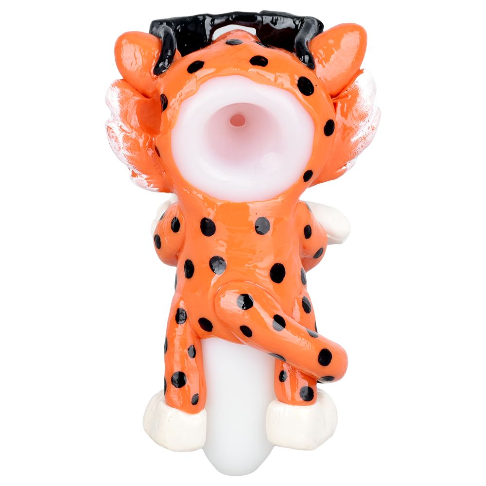 Cheetah Painted Glass Pipe