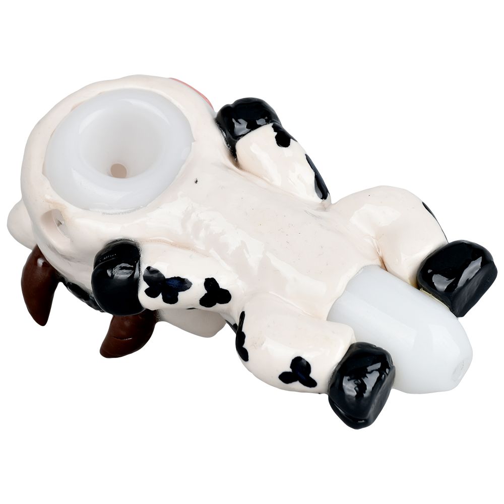 Comfy Cow Painted Glass Pipe