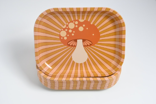 Super Mushroom Metal Rolling Tray - Stoners Mall - Online Head shop - Gift shop