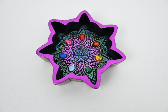 Beautiful Star Ashtray with Stones