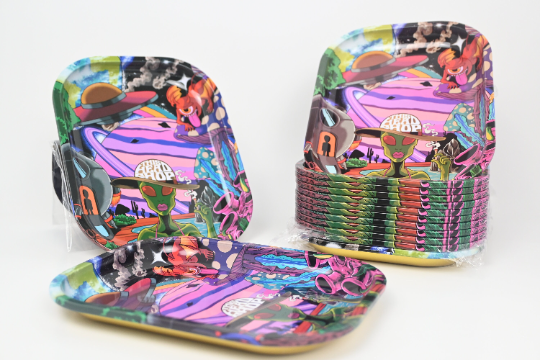 THS Alien Rolling Tray (14x18cm) - Stoners Mall - Online Head shop - Gift shop