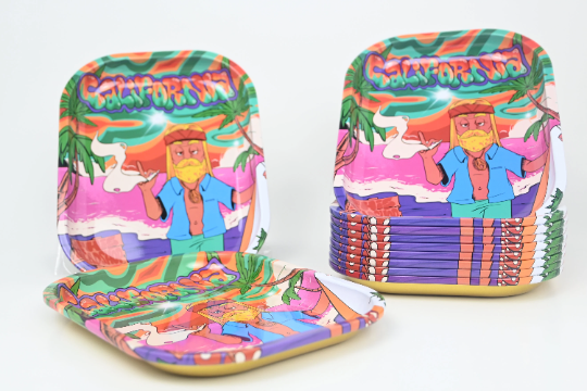 THS California Rolling Tray (14x18cm) - Stoners Mall - Online Head shop - Gift shop