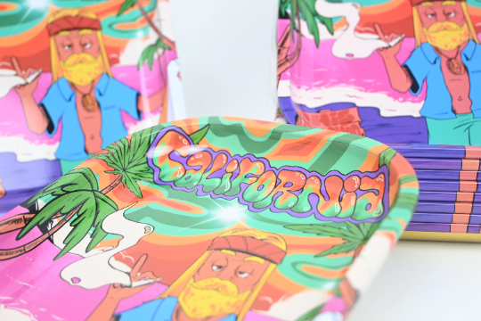 THS California Rolling Tray (14x18cm) - Stoners Mall - Online Head shop - Gift shop