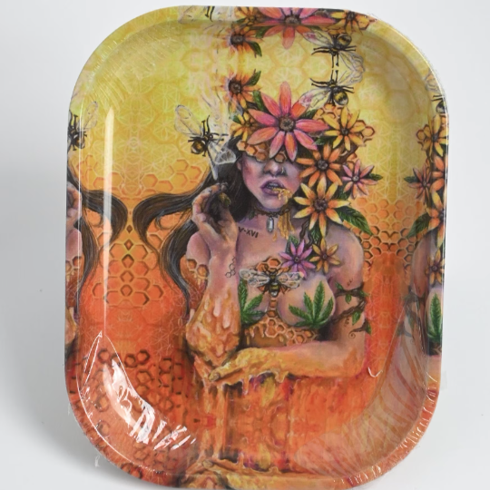 Smoking Women Rolling Tray (14x18cm)