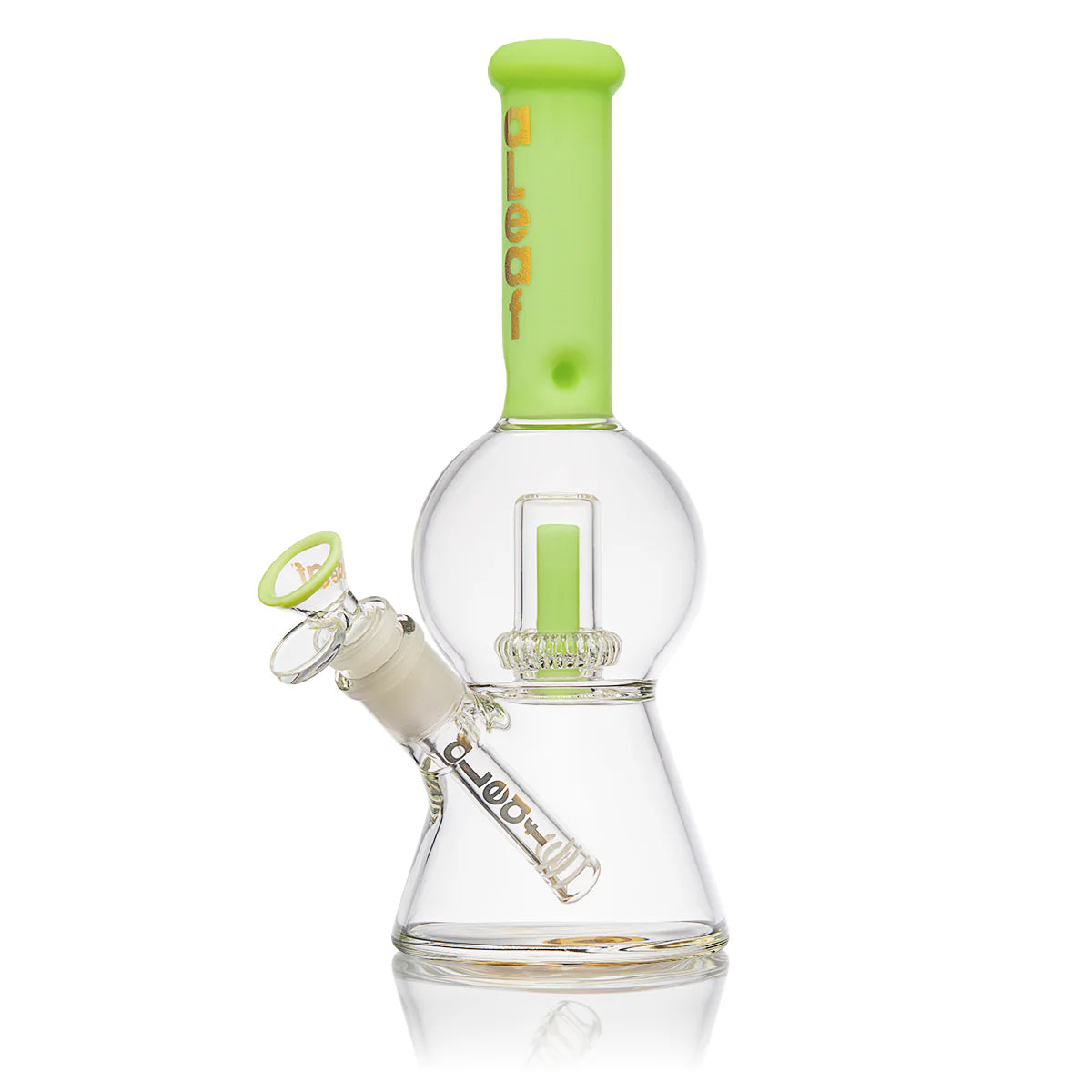 Aleaf glass 10" Bubble Beaker