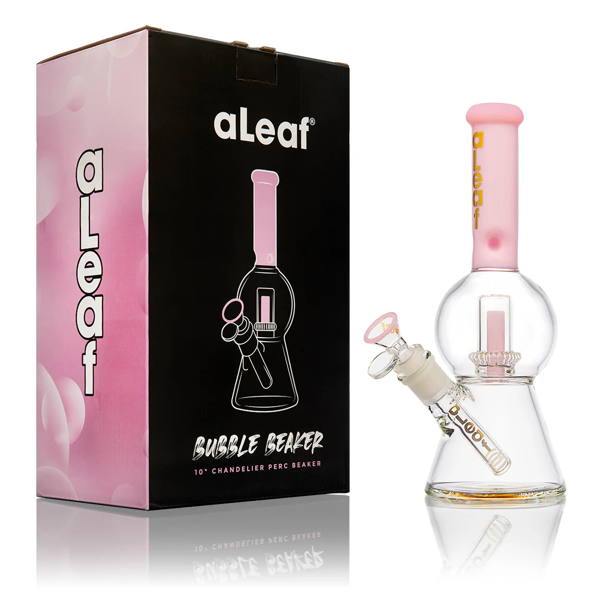 Aleaf glass 10" Bubble Beaker