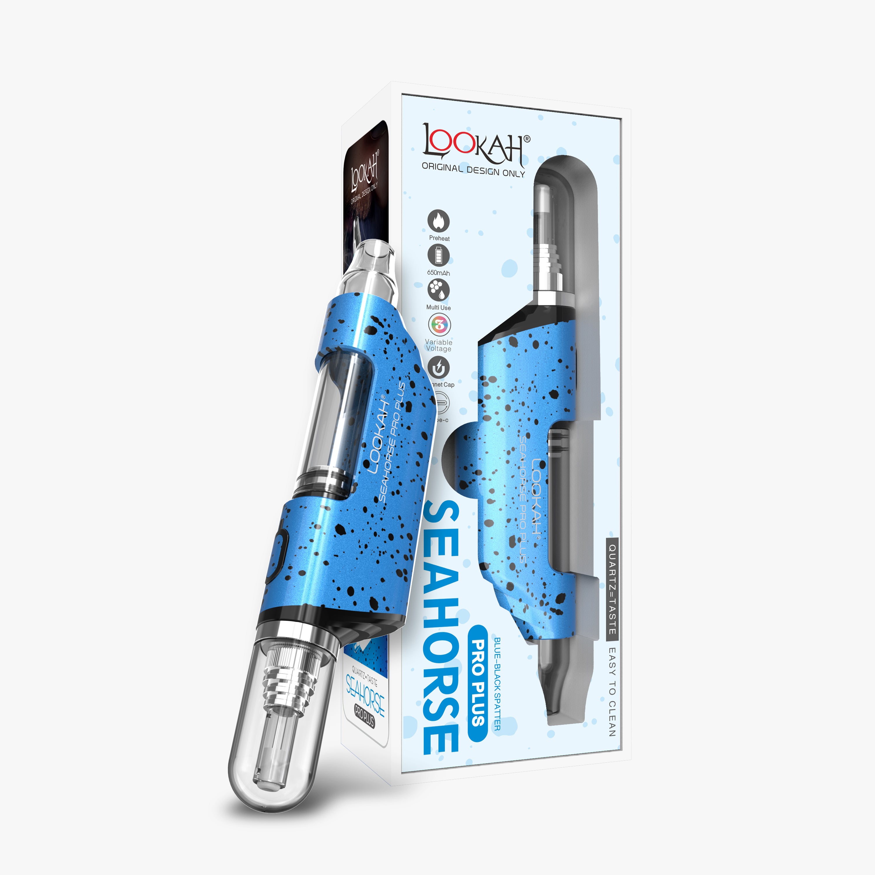 Lookah Seahorse Pro Plus Spatter Edition blue