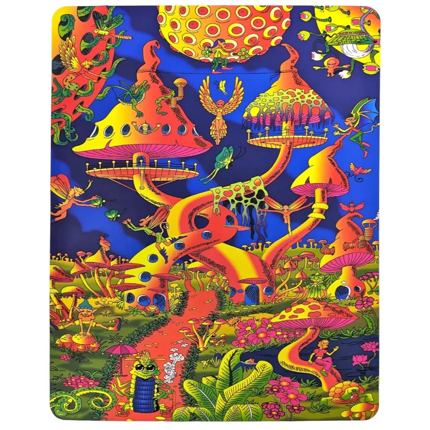 Trippy Dab Mats 10"x8" Mushroom World