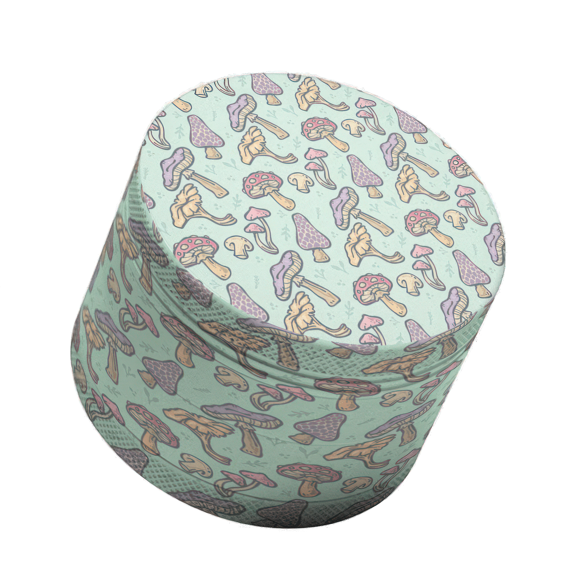 Teal Mushroom Family Grinder - 50mm