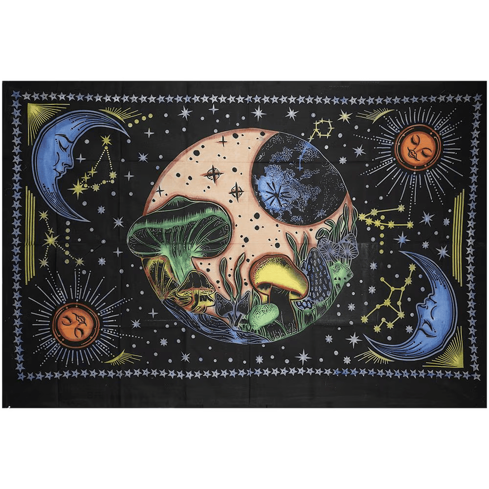 ThreadHeads Celestial Mushroom Tapestry | 55"x83"