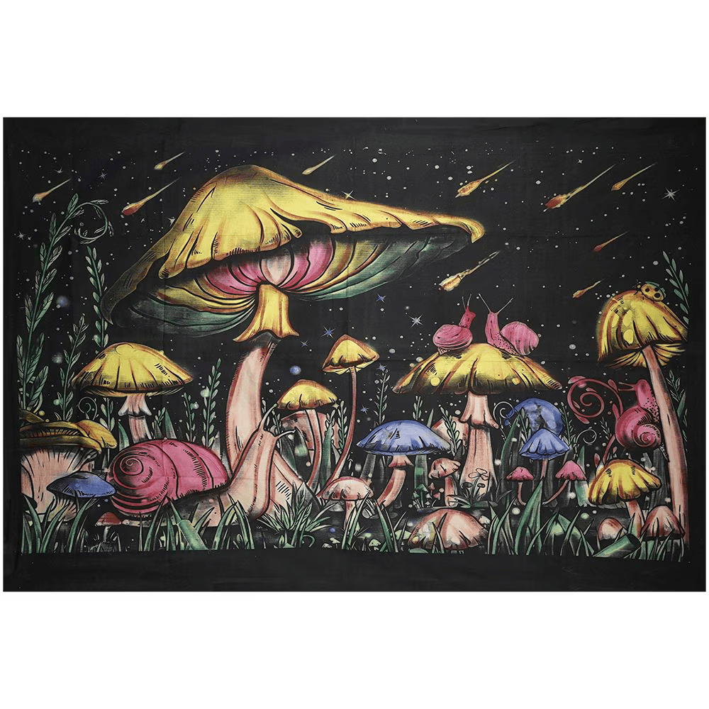 ThreadHeads Mushroom Meteor Shower Tapestry | 55"x83"